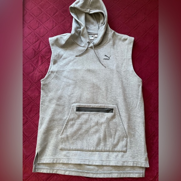 Puma Sweaters Puma Mens Sleeveless Hoodie Poshmark